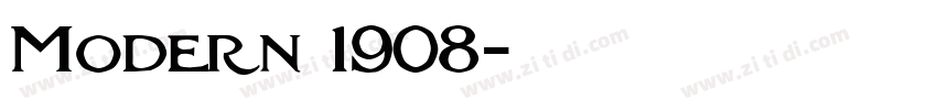 Modern 1908字体转换